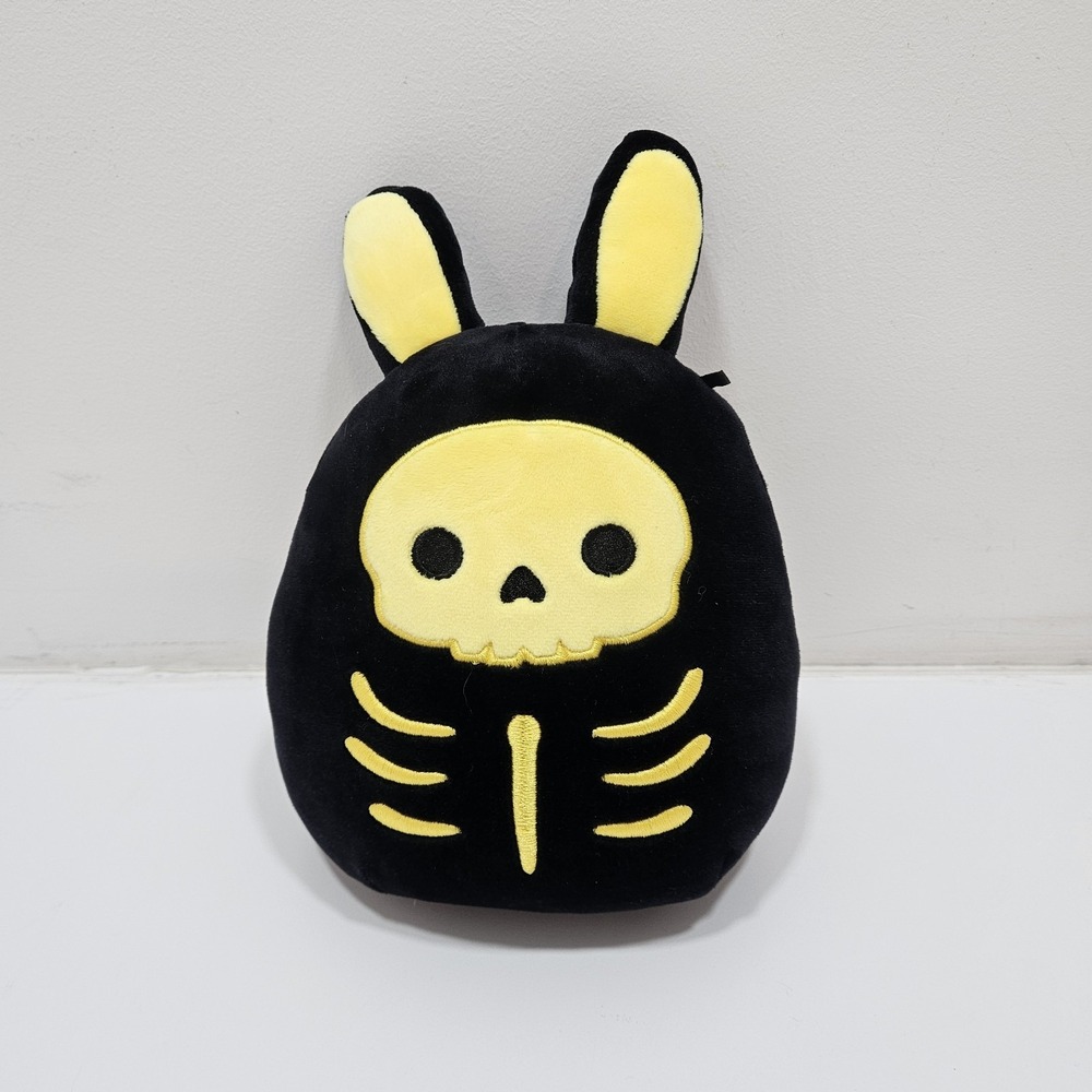 Squishmallows Skeeter‎ The Bunny Skeleton Plush Yellow 8"